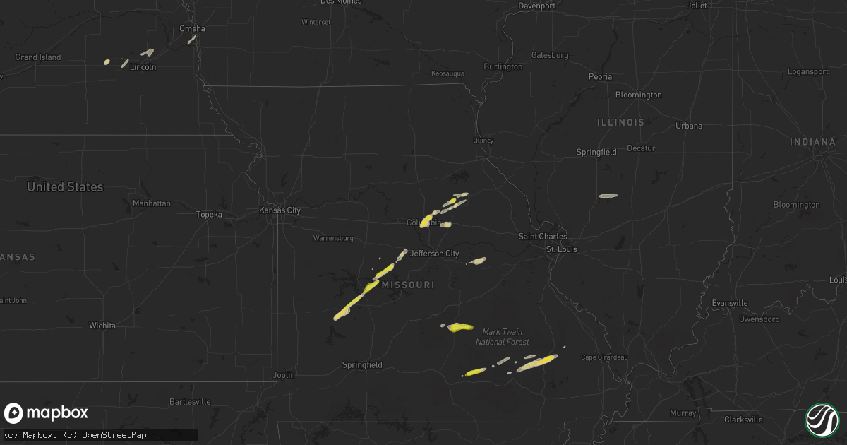Hail map on November 17, 2025