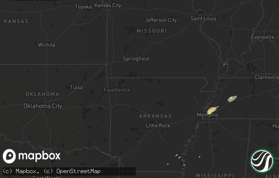 Hail map preview on 11-18-2016