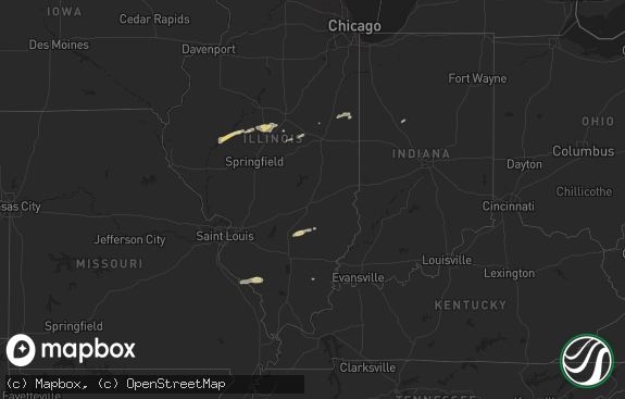 Hail map preview on 11-18-2017