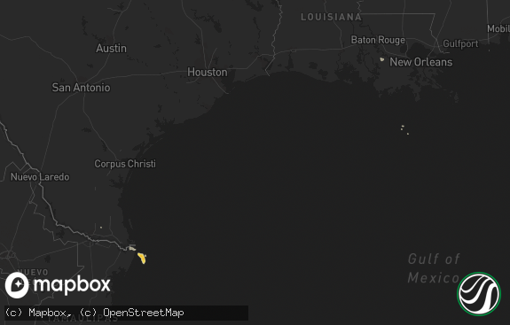 Hail map preview on 11-18-2021