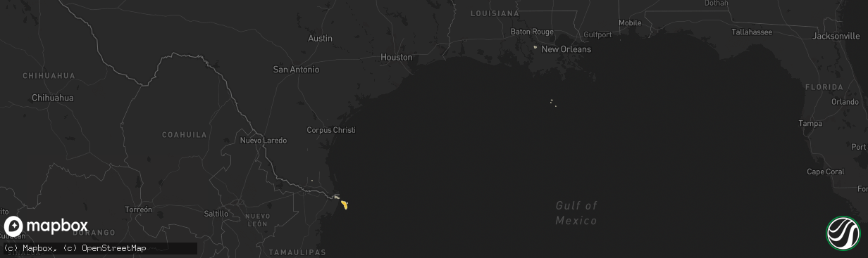 Hail map on November 18, 2021