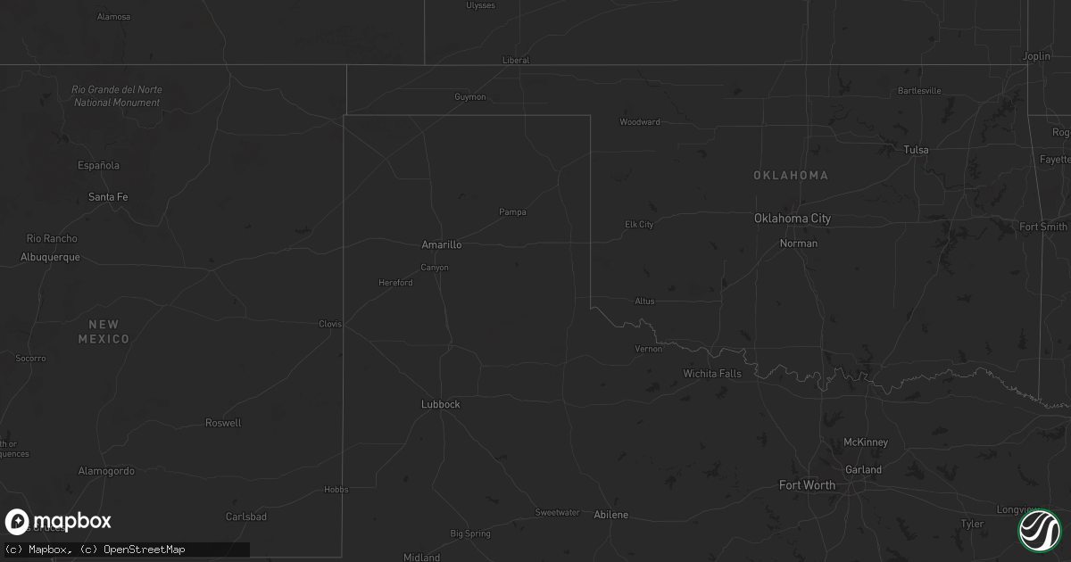 Hail map on November 18, 2023