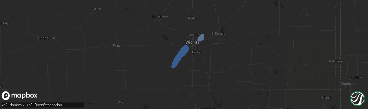 Hail map in Clearwater, KS on November 18, 2024