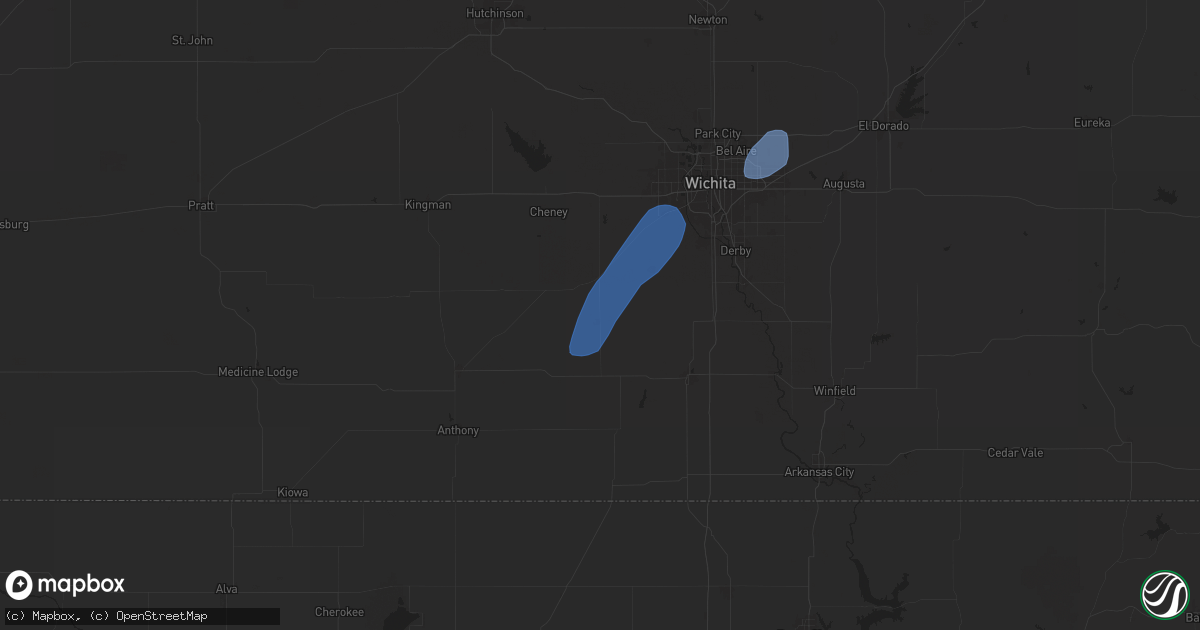 Hail map in Conway Springs, KS on November 18, 2024