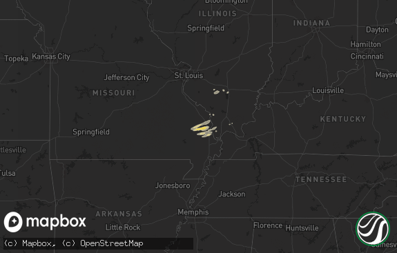 Hail map preview on 11-18-2025