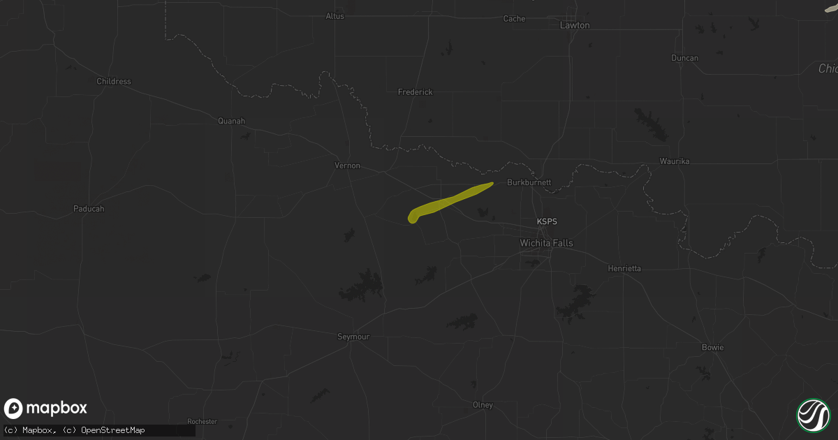 Hail map in Electra, TX on November 19, 2023