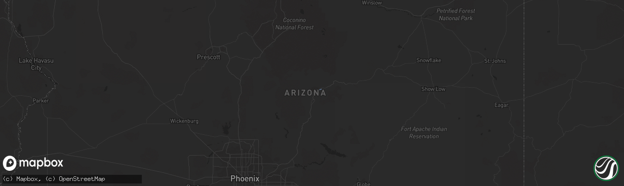 Hail map in Payson, AZ on November 19, 2023