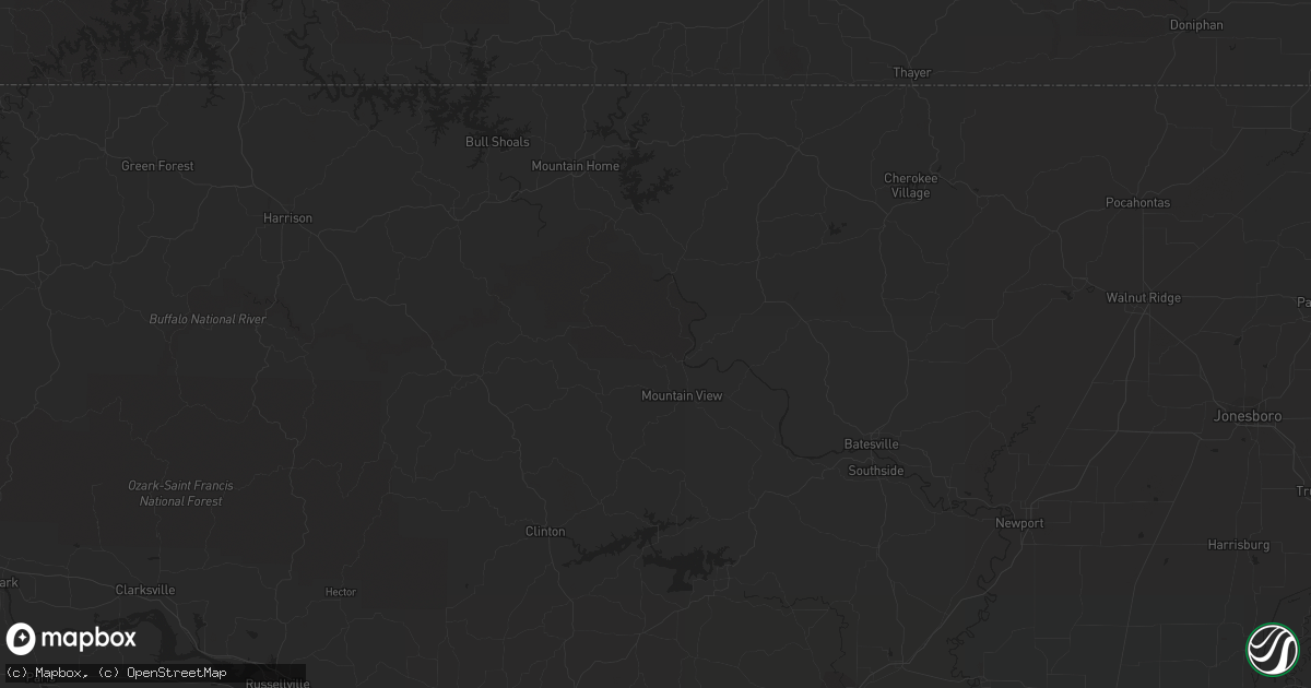 Hail map in Gravette, AR on November 20, 2011
