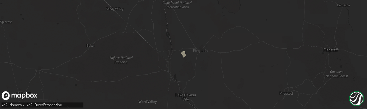 Hail map in Golden Valley, AZ on November 20, 2016