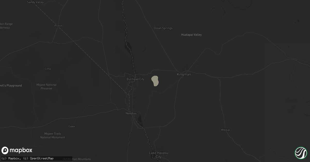 Hail map in Golden Valley, AZ on November 20, 2016