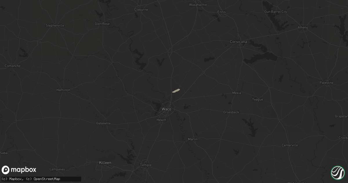 Hail map in Elm Mott, TX on November 20, 2023