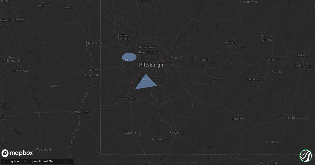 Hail map in Clairton, PA on November 20, 2024