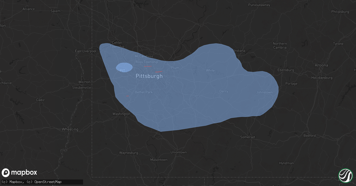 Hail map in Irwin, PA on November 20, 2024