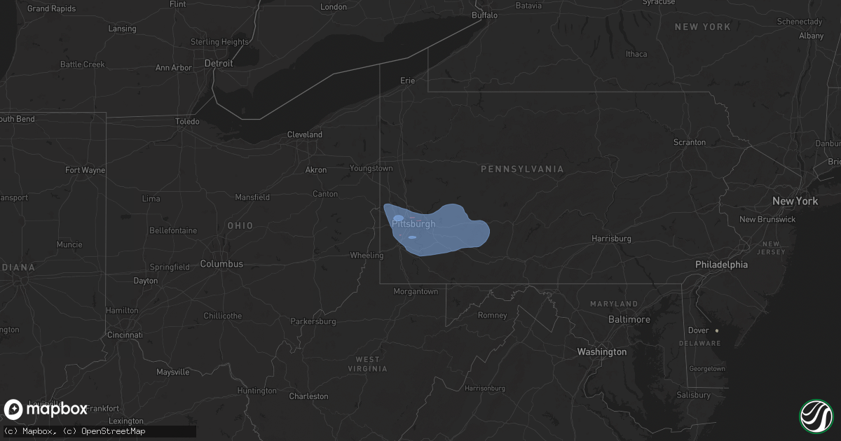 Hail map on November 20, 2024