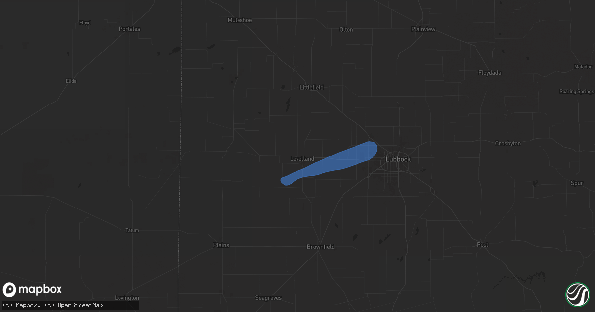 Hail map in Levelland, TX on November 20, 2025