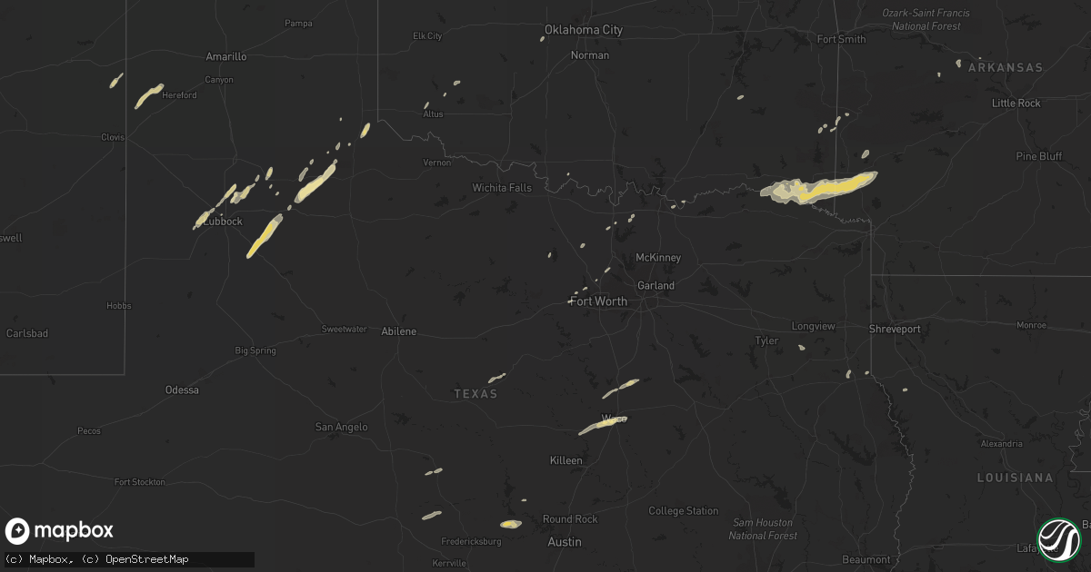 Hail map in New Mexico on November 21, 2011