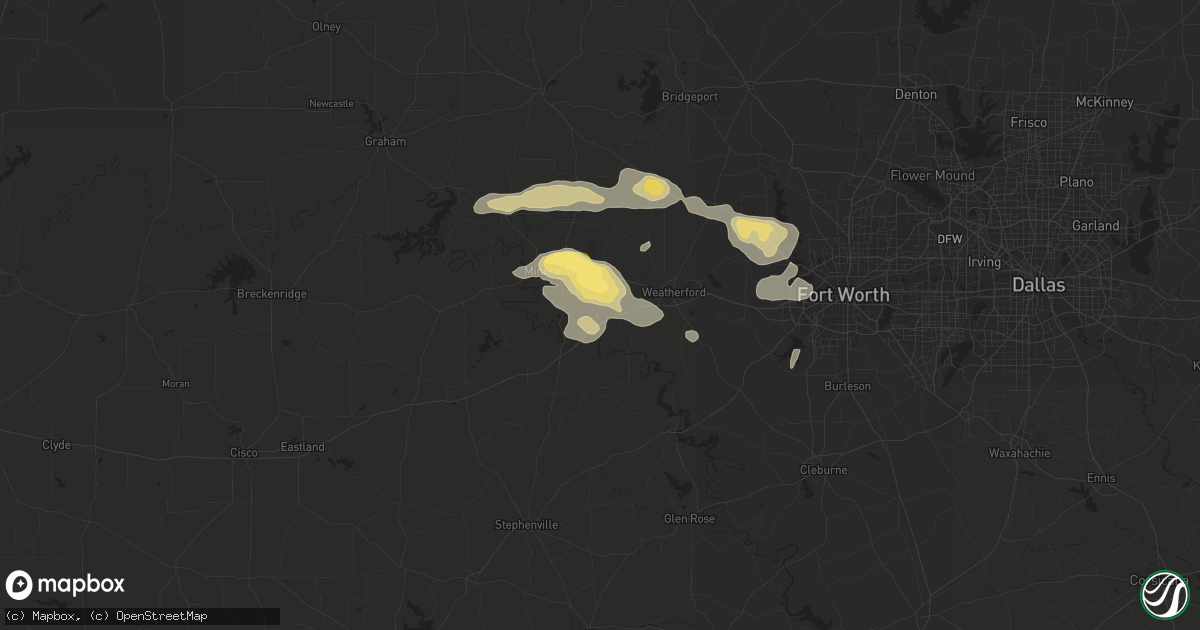 Hail map in Millsap, TX on November 21, 2013