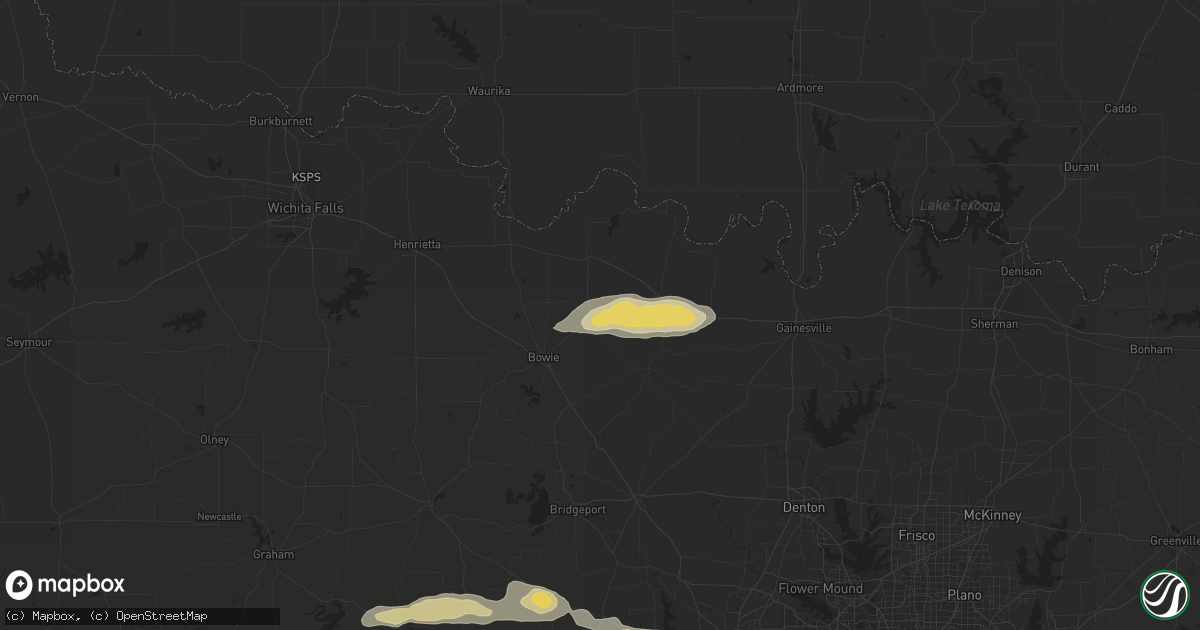 Hail map in Montague, TX on November 21, 2013