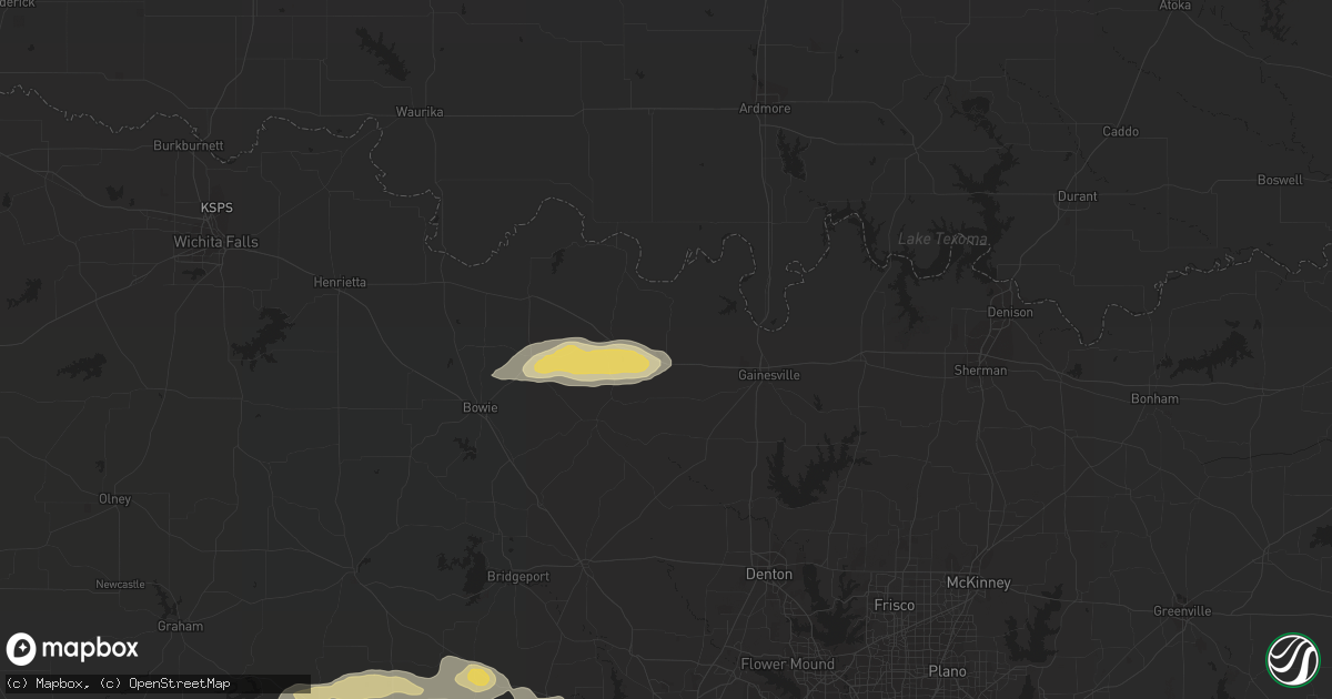 Hail map in Muenster, TX on November 21, 2013