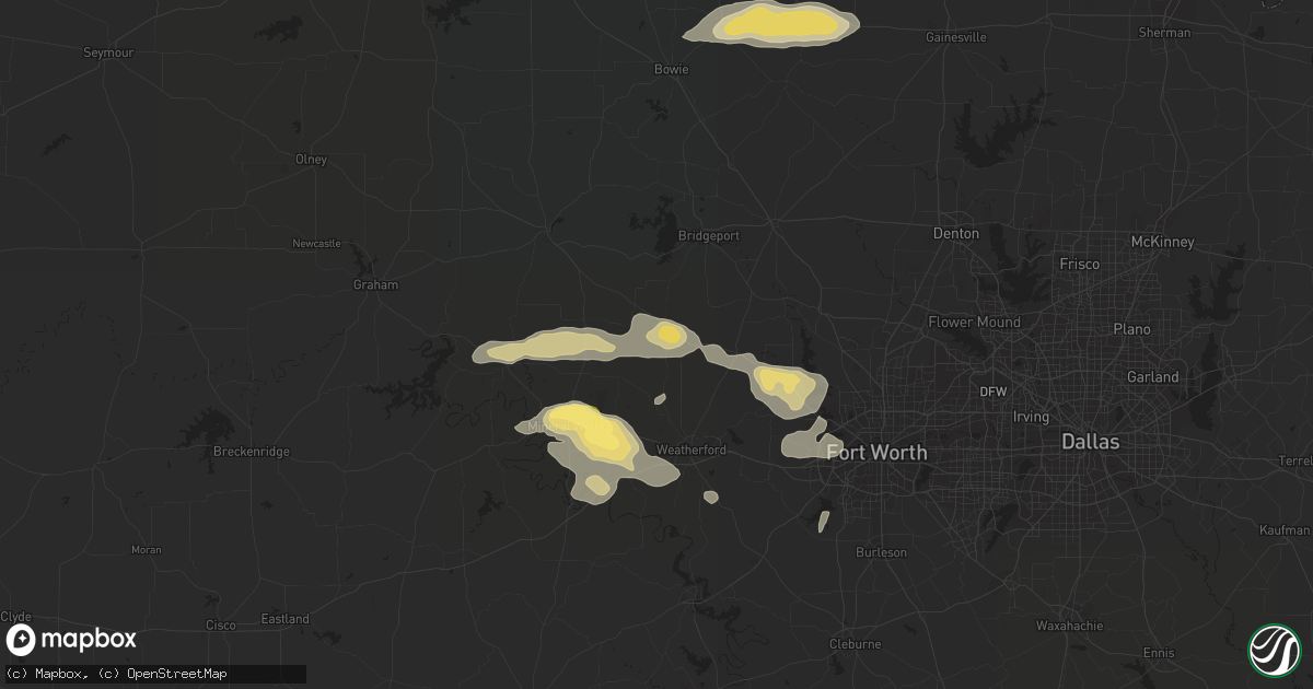 Hail map in Poolville, TX on November 21, 2013