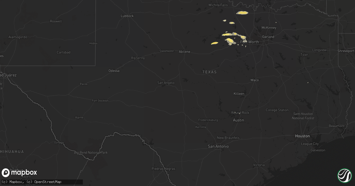 Hail map in Texas on November 21, 2013