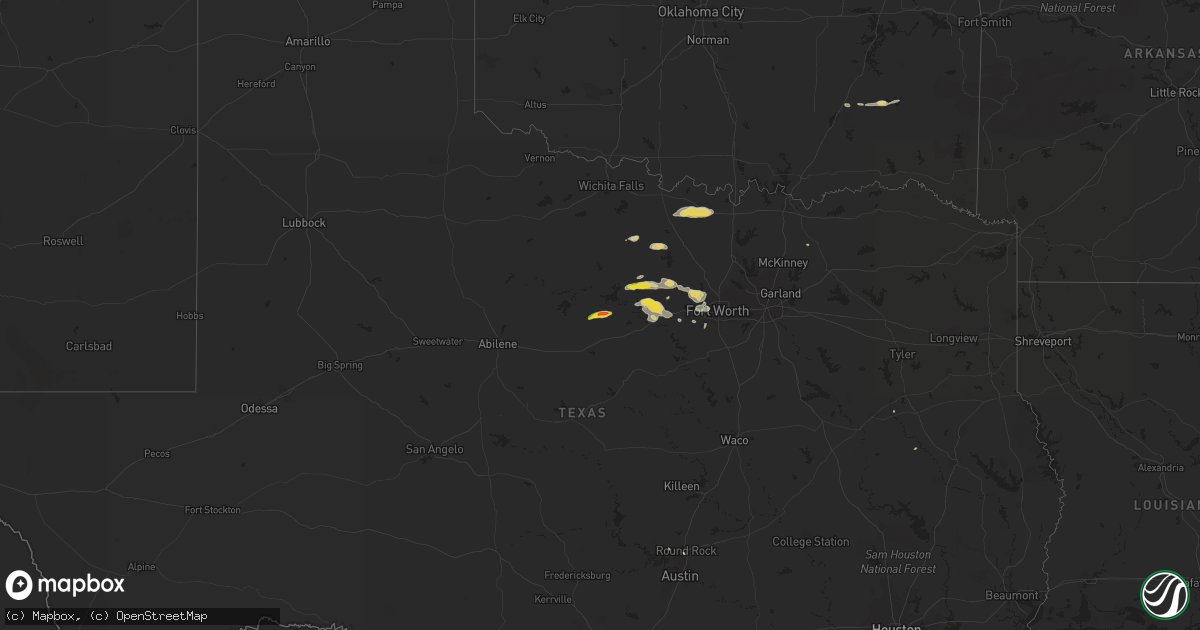 Hail map on November 21, 2013