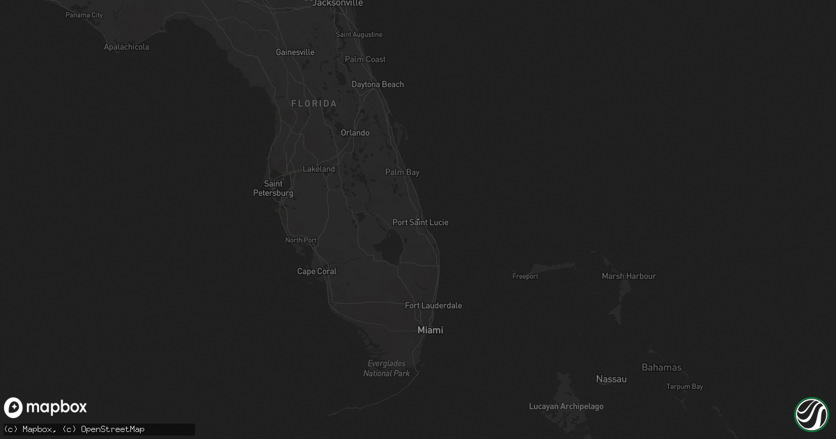 Hail map in Florida on November 21, 2015