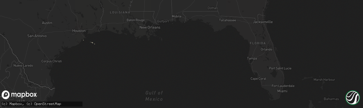 Hail map on November 21, 2015