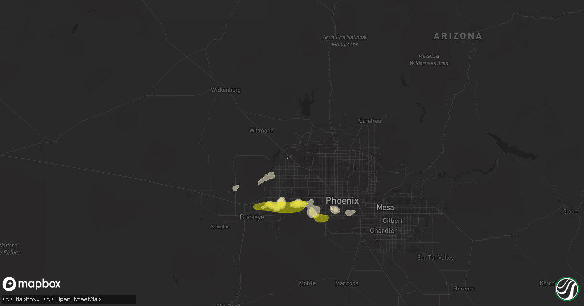 Hail map in Sun City West, AZ on November 21, 2019