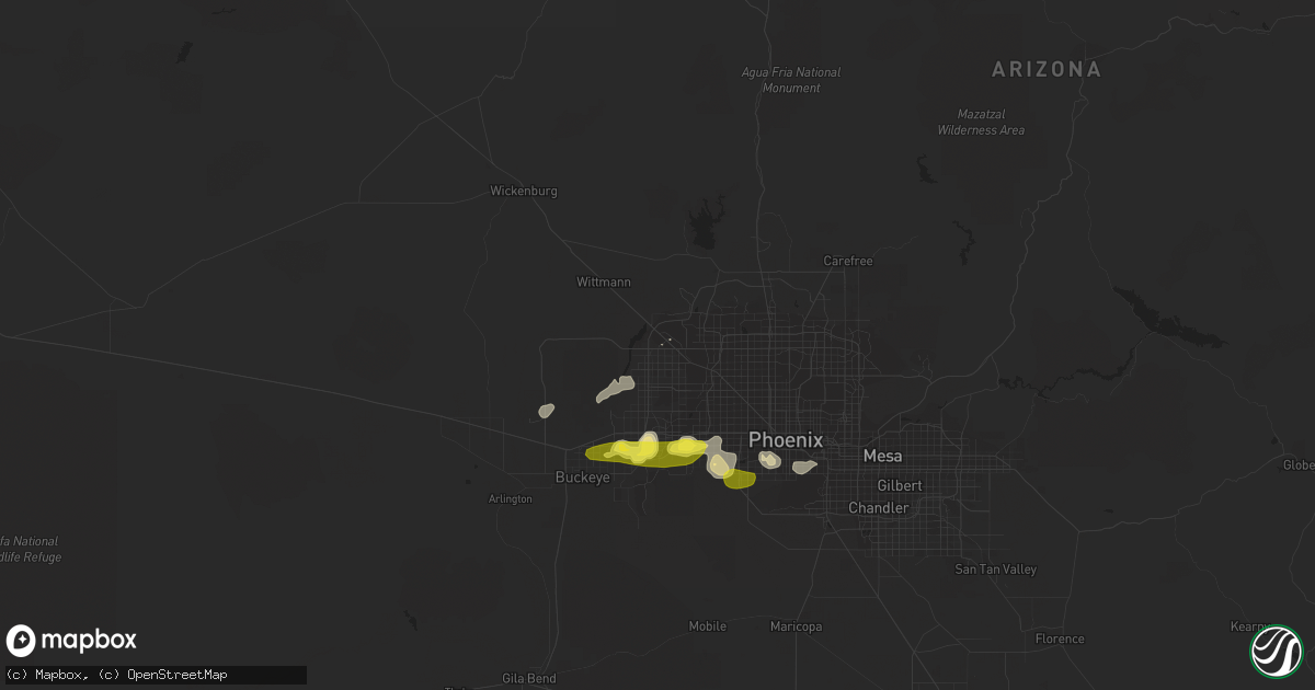 Hail map in Surprise, AZ on November 21, 2019