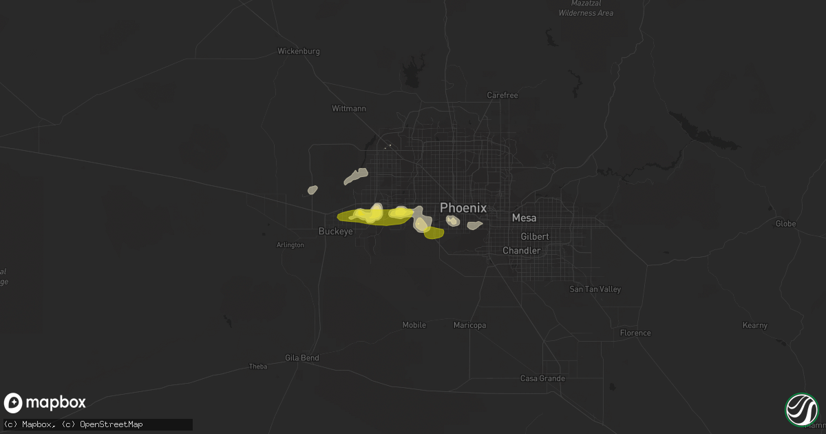 Hail map in Tolleson, AZ on November 21, 2019