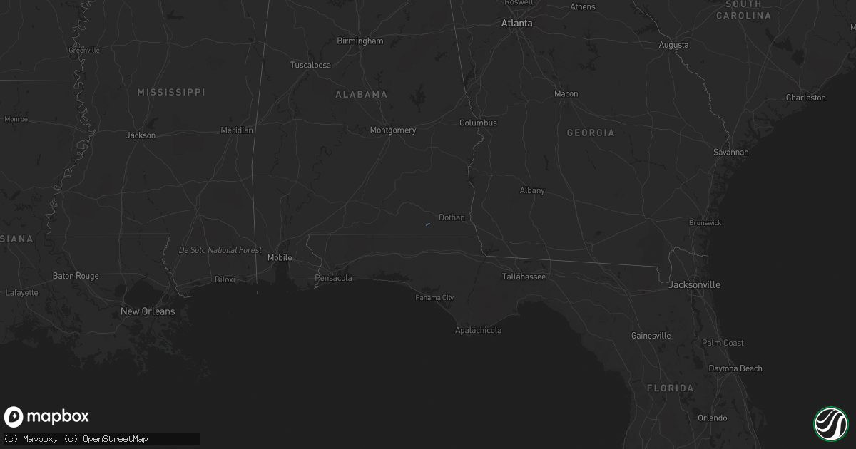 Hail map on November 21, 2023