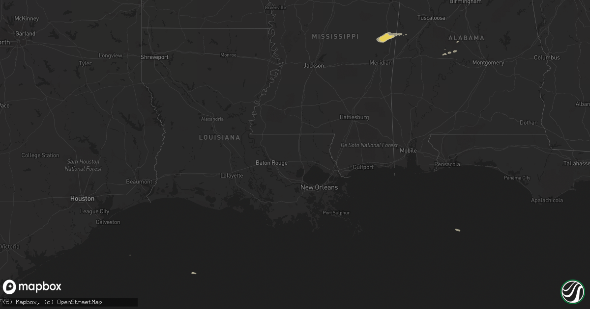 Hail map on November 22, 2011