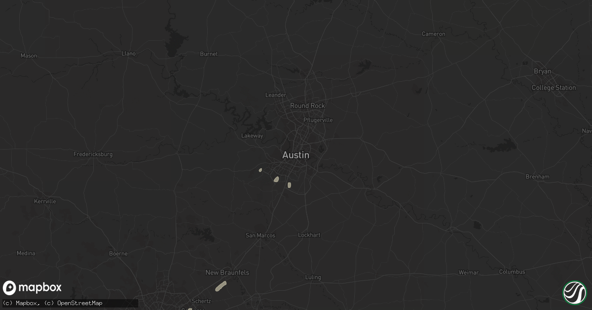 Hail map in Austin, TX on November 22, 2014