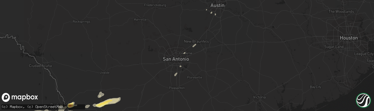 Hail map in Converse, TX on November 22, 2014