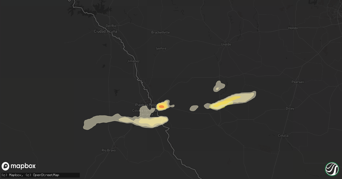 Hail map in Eagle Pass, TX on November 22, 2014