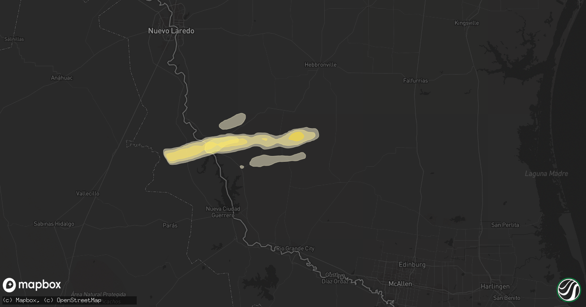 Hail map in Guerra, TX on November 22, 2014