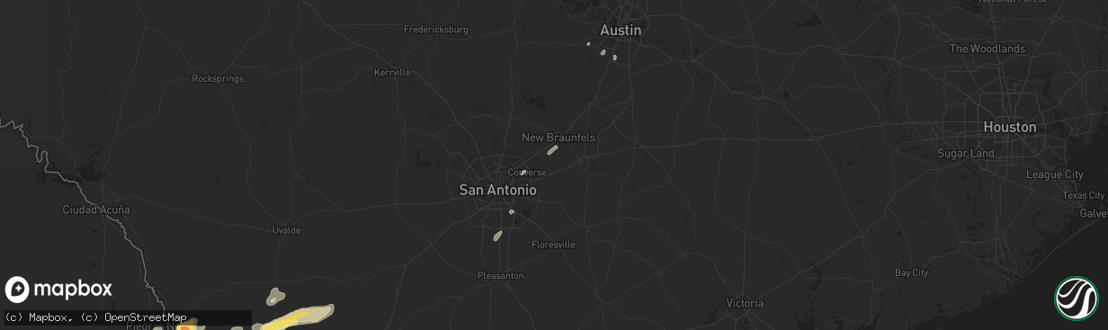 Hail map in Marion, TX on November 22, 2014