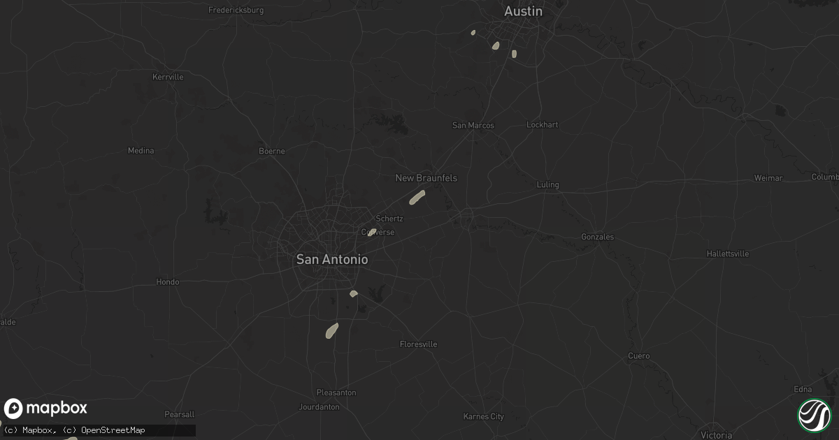 Hail map in Marion, TX on November 22, 2014