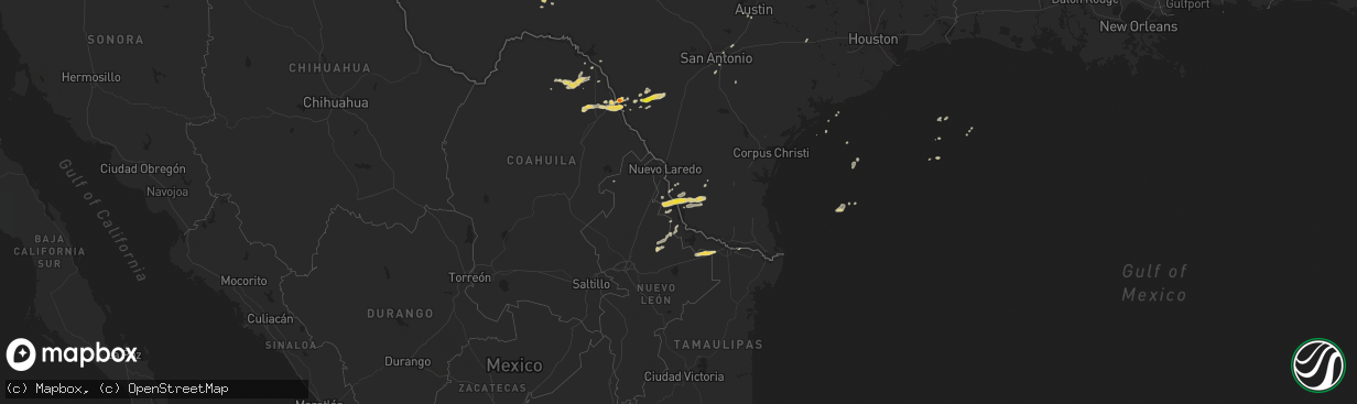Hail map on November 22, 2014