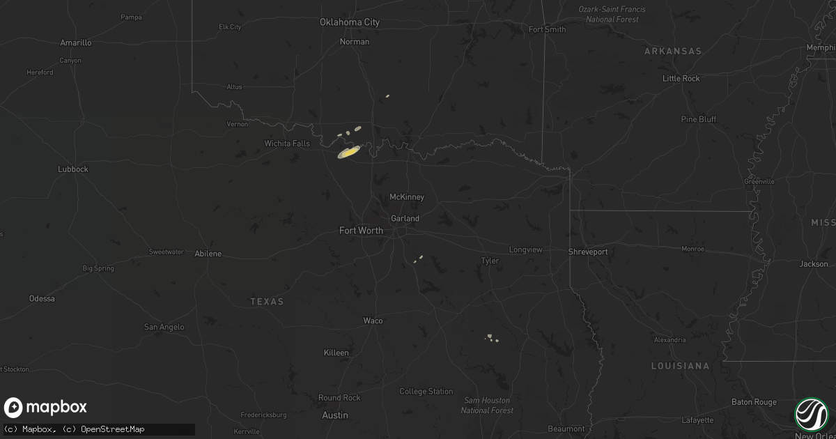 Hail map on November 22, 2016