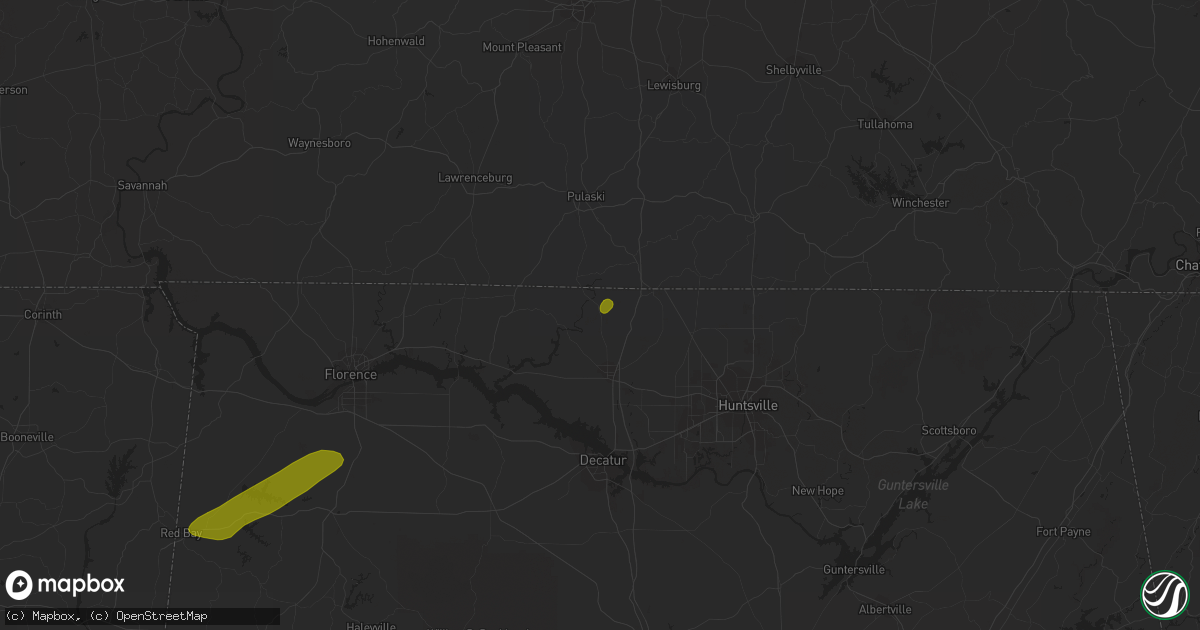 Hail map in Elkmont, AL on November 22, 2019