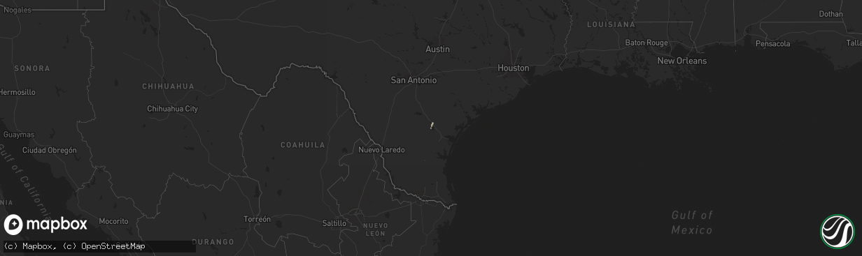 Hail map on November 22, 2025
