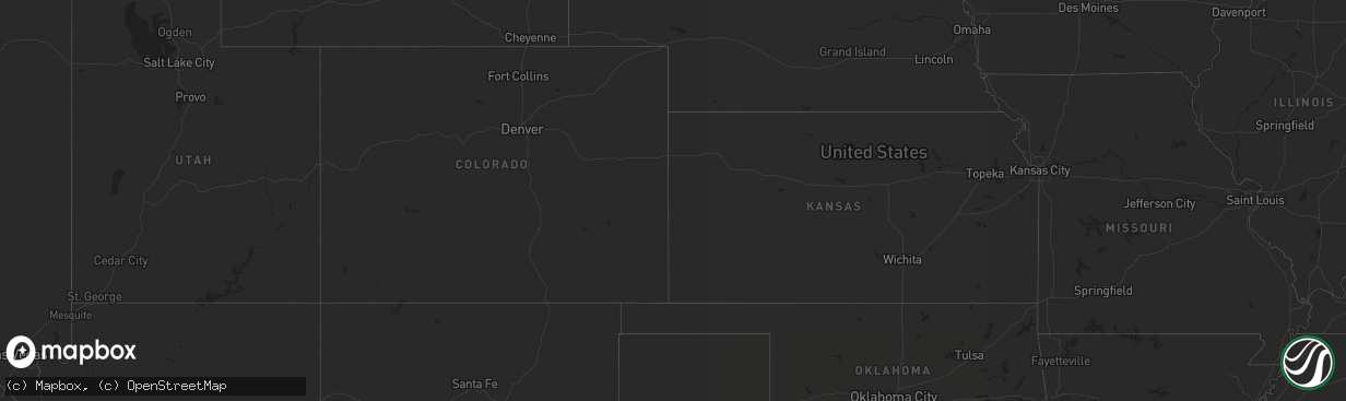 Hail map on November 23, 2014