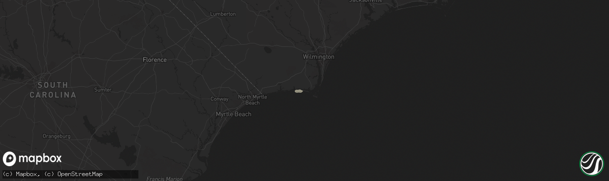 Hail map in Oak Island, NC on November 24, 2018