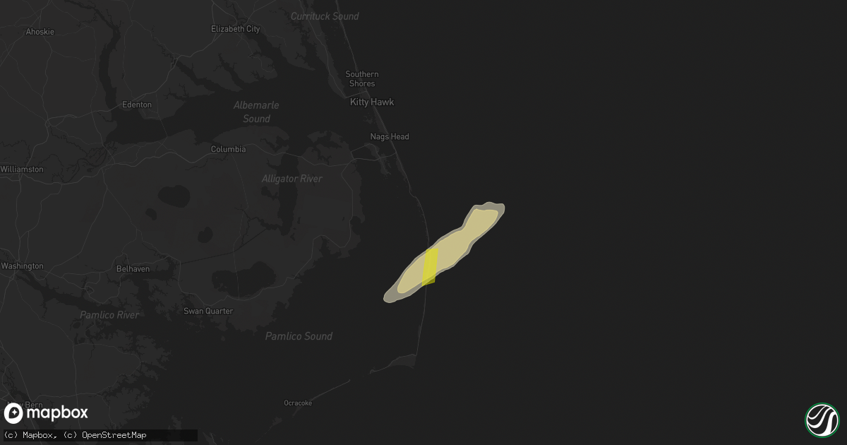 Hail map in Rodanthe, NC on November 24, 2018
