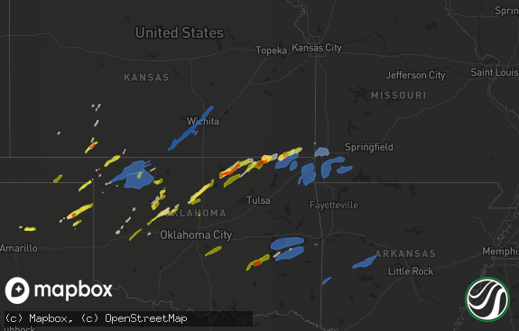 Hail map preview on 11-24-2020