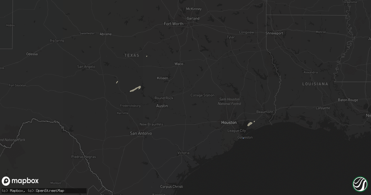 Hail map on November 24, 2022