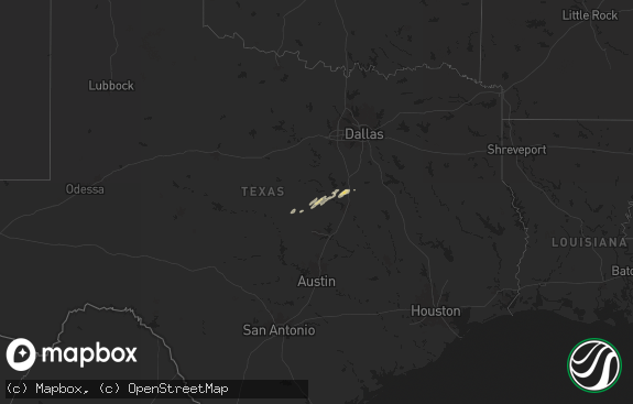 Hail map preview on 11-24-2025