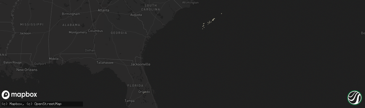 Hail map on November 25, 2014